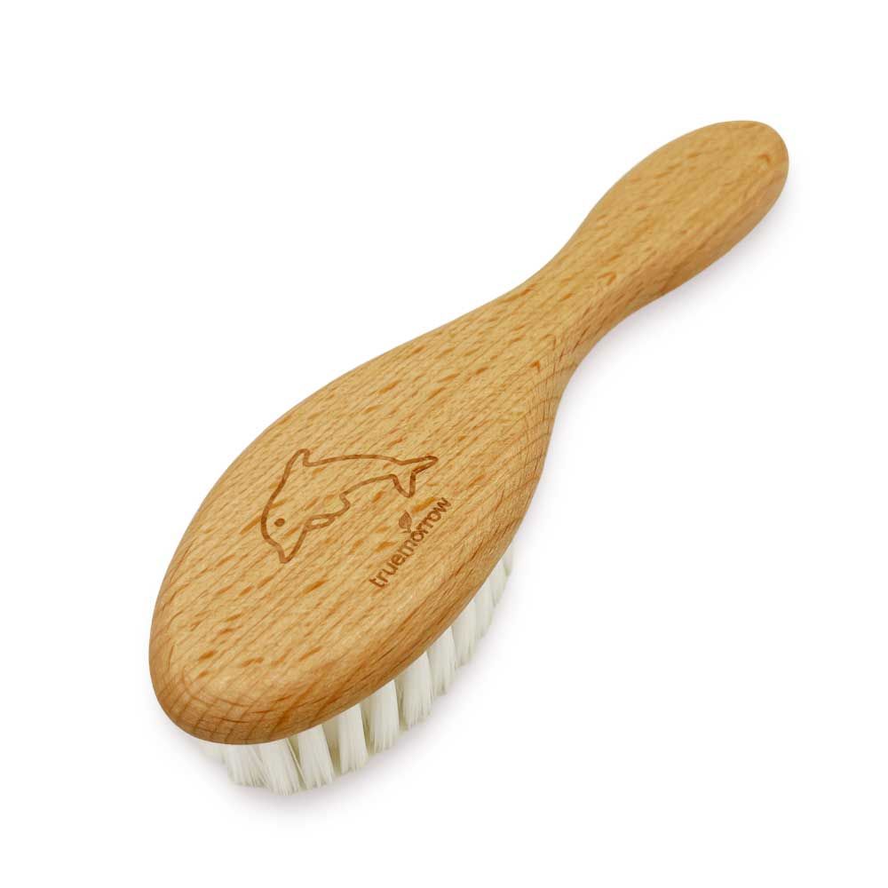 truemorrow Vegane Baby- und Kleinkindbürste Delfin