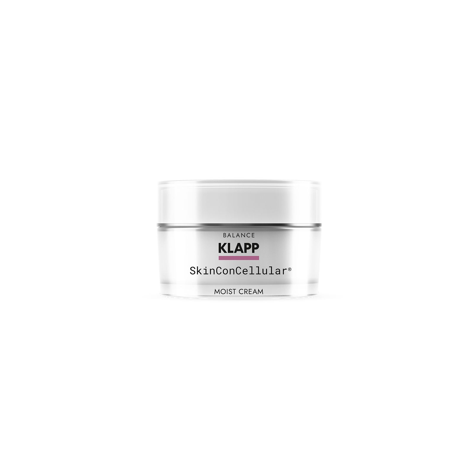 Creme-Glas mit Klapp-Logo, SkinConCellular, Moist Cream. Kleines Glas.