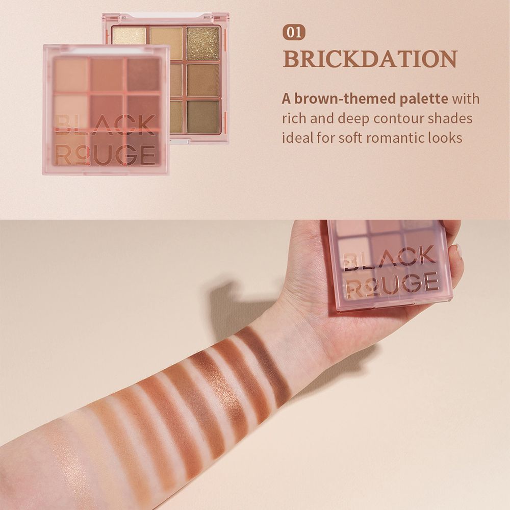 BLACK ROUGE Colordation Mood Palette Eyeshadow MP01 BRICKDATION