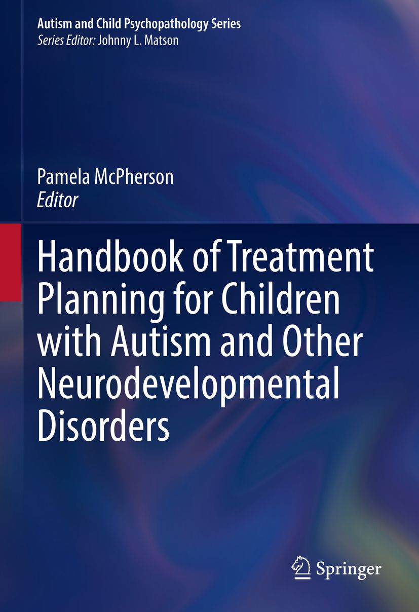 Buchcover: "Handbook of Treatment Planning for Children with Autism and Other Neurodevelopmental Disorders". Herausgeberin: Pamela McPherson.