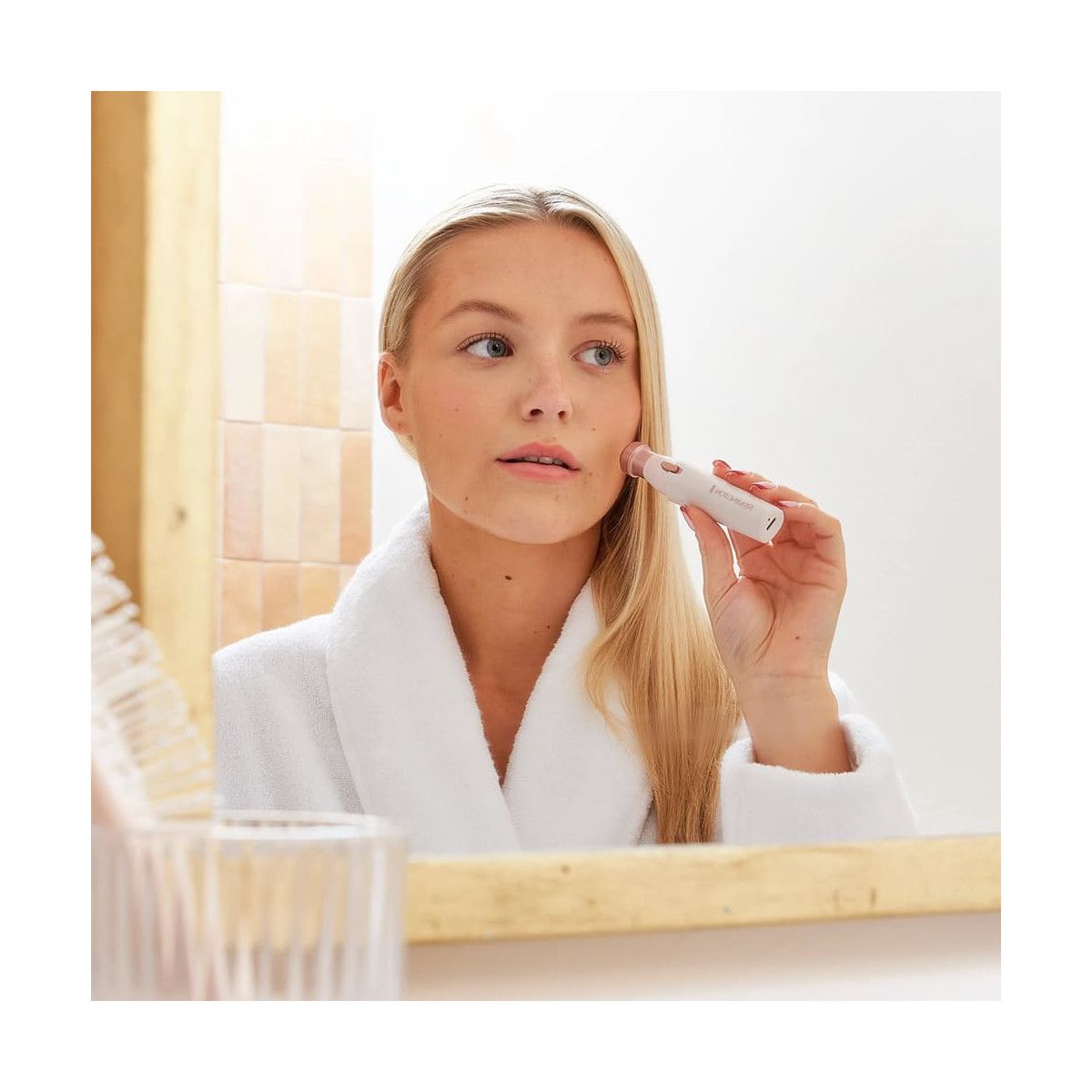 REMINGTON Gesichtshaarentferner Augenbrauentrimmer Rasierer BareMe WFS200 USB-C