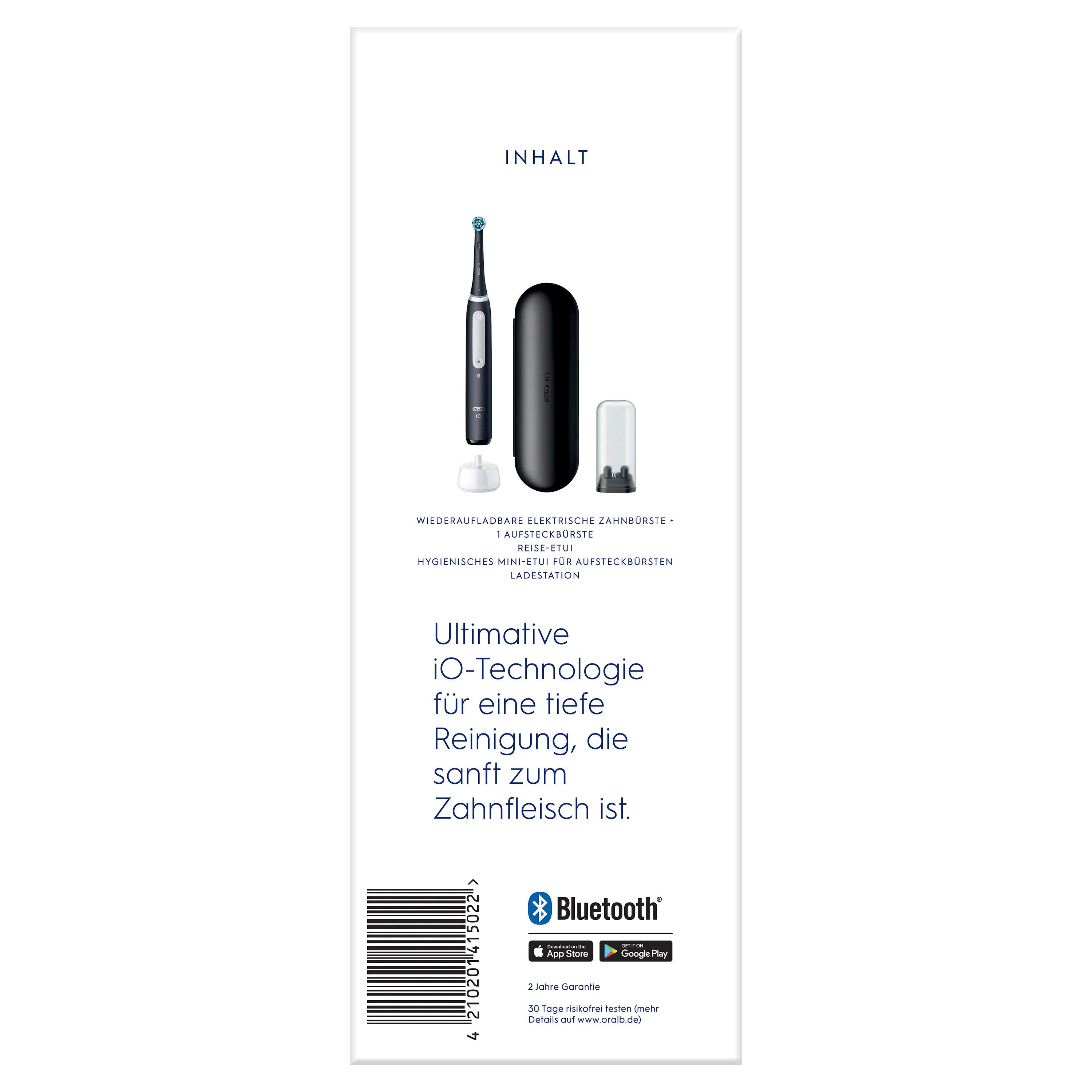 Oral-B - Elektrische Zahnbürste "iO Series 4 + Reiseetui" in Matt Black