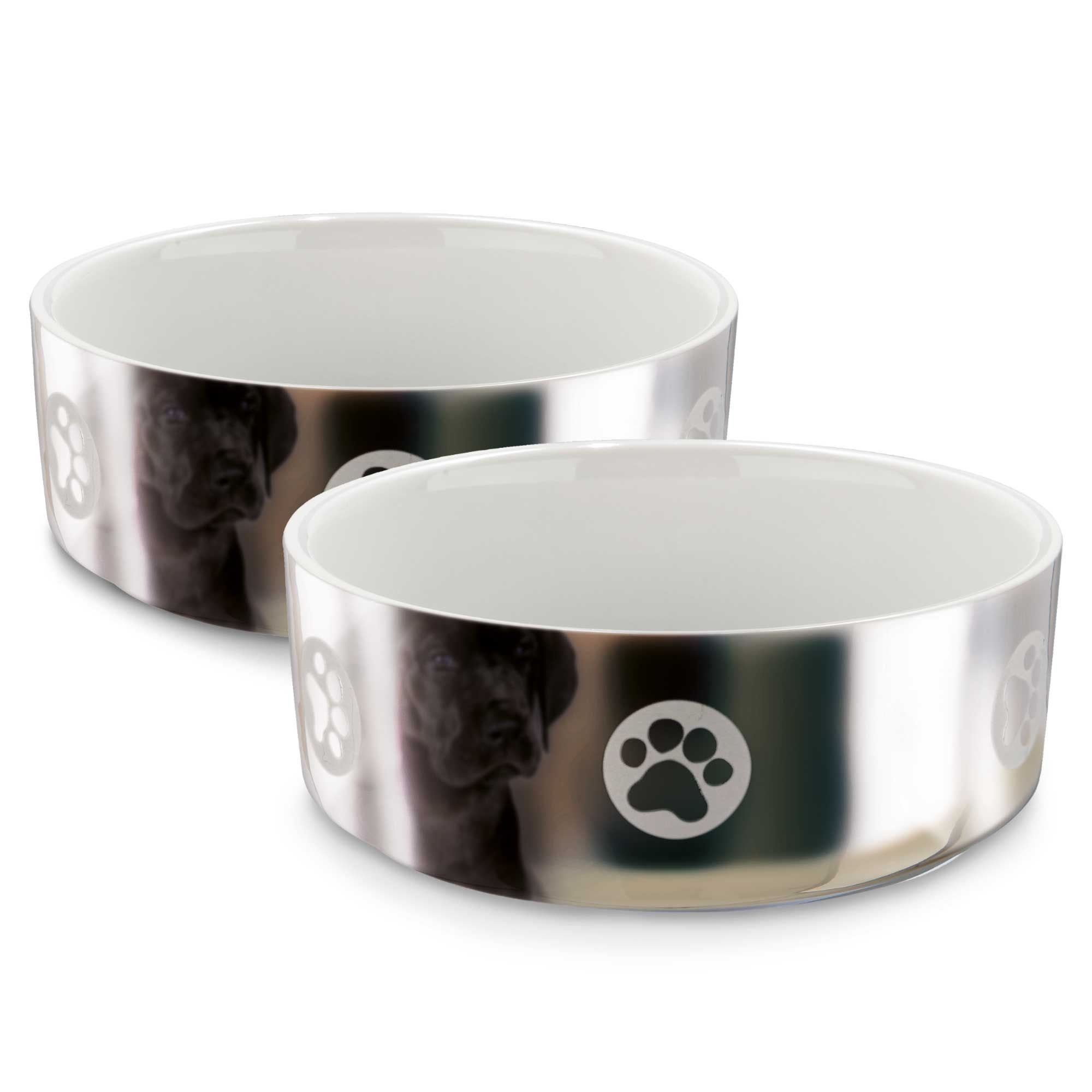 Keramiknapf - Silberpfote - Hundenapf - schwere Qualität - hochwertig