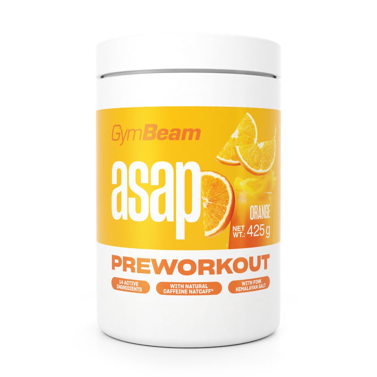 GymBeam Asap Pre-Workout Pulver mit Natcaff Koffein 425 g