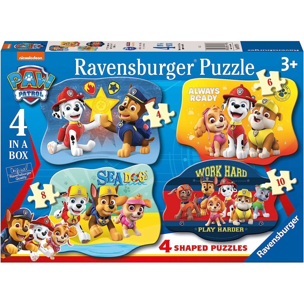 ravensburger Puzzle Paw Patrol 4in1 (4,6,8,10 Teile)