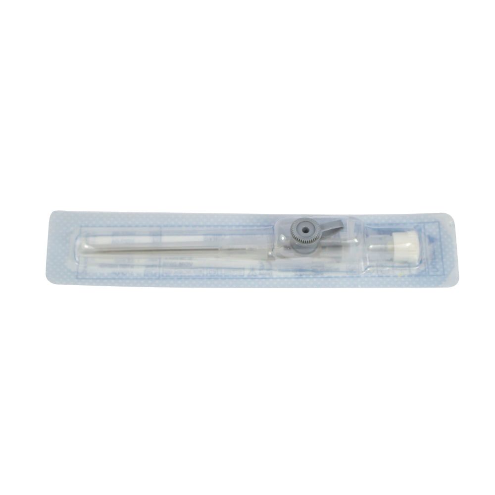 Sterile Spritze mit Nadel und Luer-Lock-Anschluss, verpackt.