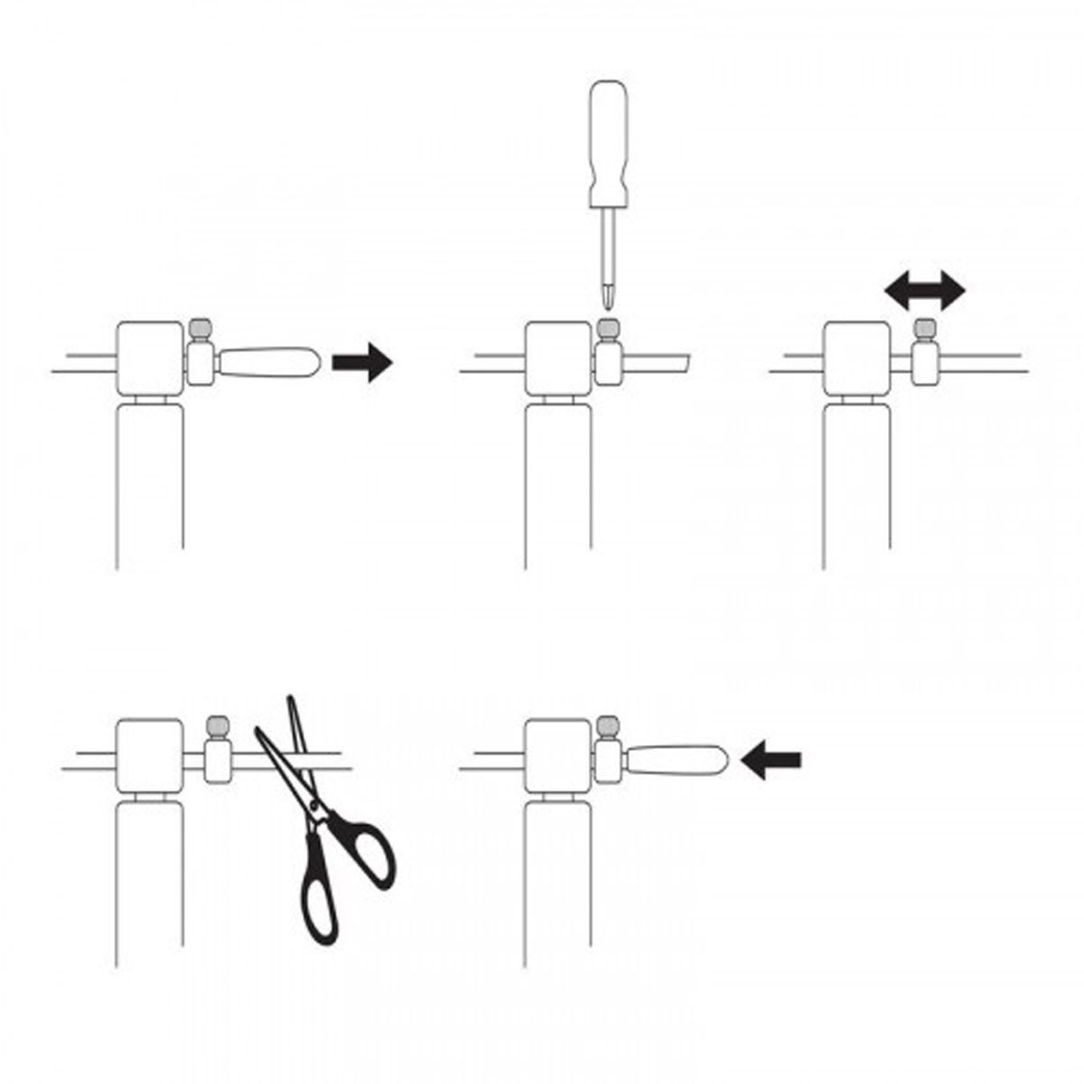 Springseil "Speed Rope" 3m verstellbar aus Aluminium + Tasche