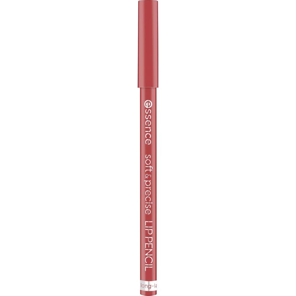 Essence Lippenkonturenstift Soft & Precise. Rosa Stift mit Spitze. Schriftzug und Produktbezeichnung.