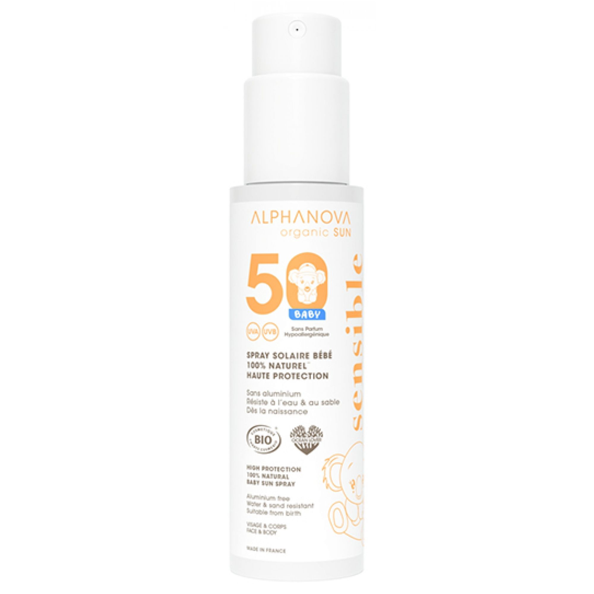 Alphanova Sun Baby Sonnenspray Spf50 Bio 15,7x4x4 cm