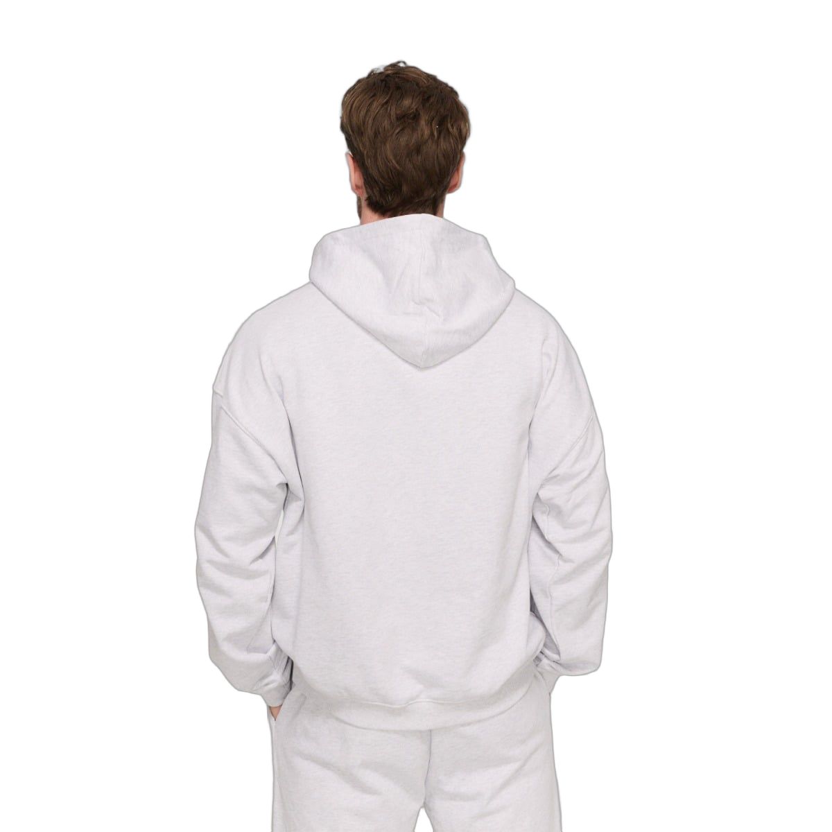 GymBeam Hoodie Herren Oversized mit Kängurutasche Varsity Grau
