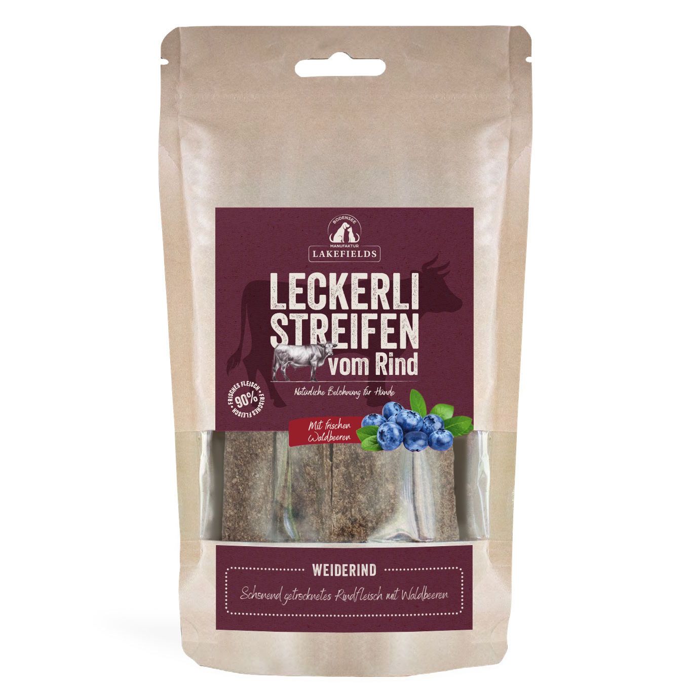 Lakefields - Trockenfleischstreifen Rind 150 g