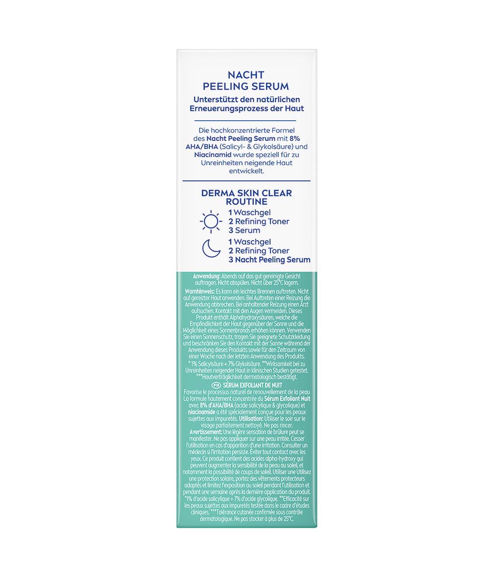 NIVEA Derma Skin Clear Nacht Peeling Serum