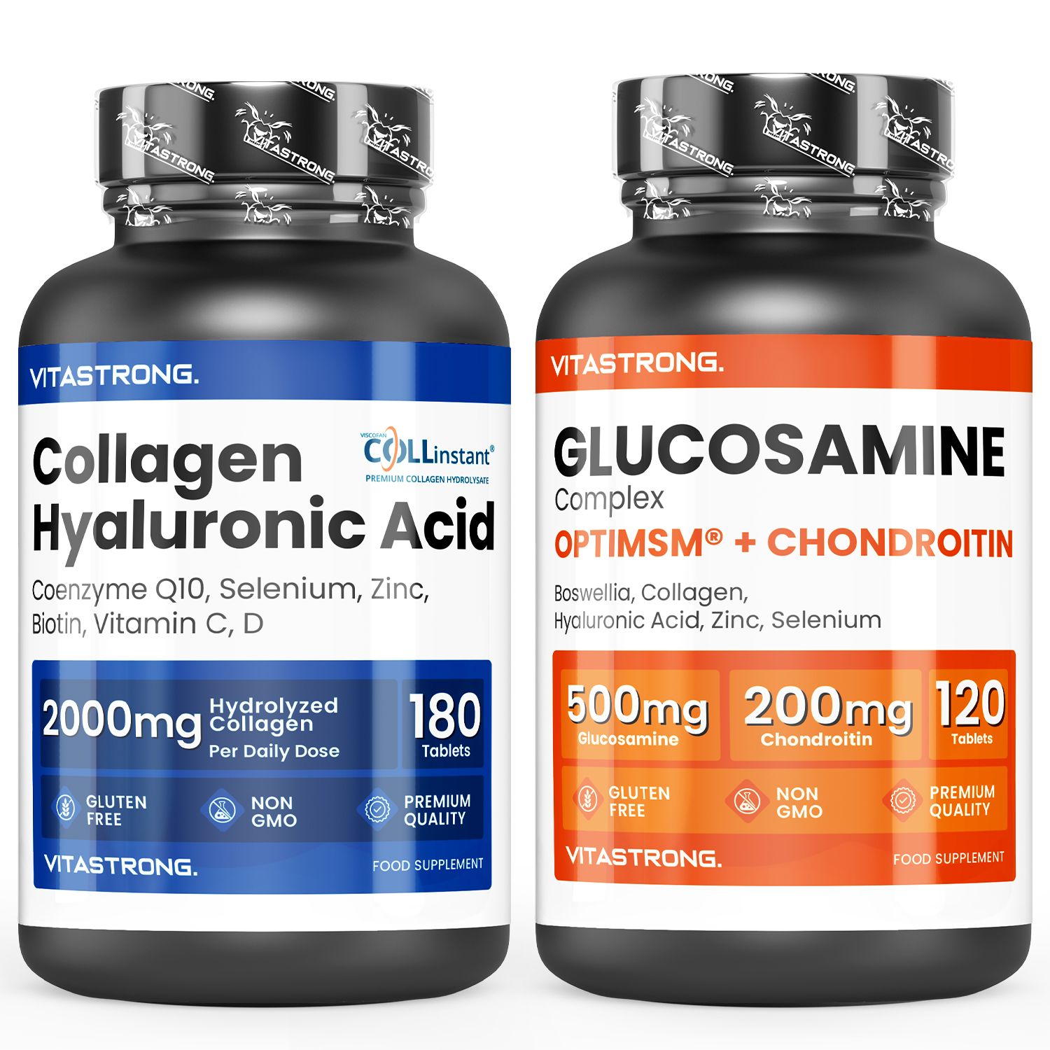 Vitastrong Collagene & Glucosamina – Supporto per pelle e articolazioni 300 St Tabletten