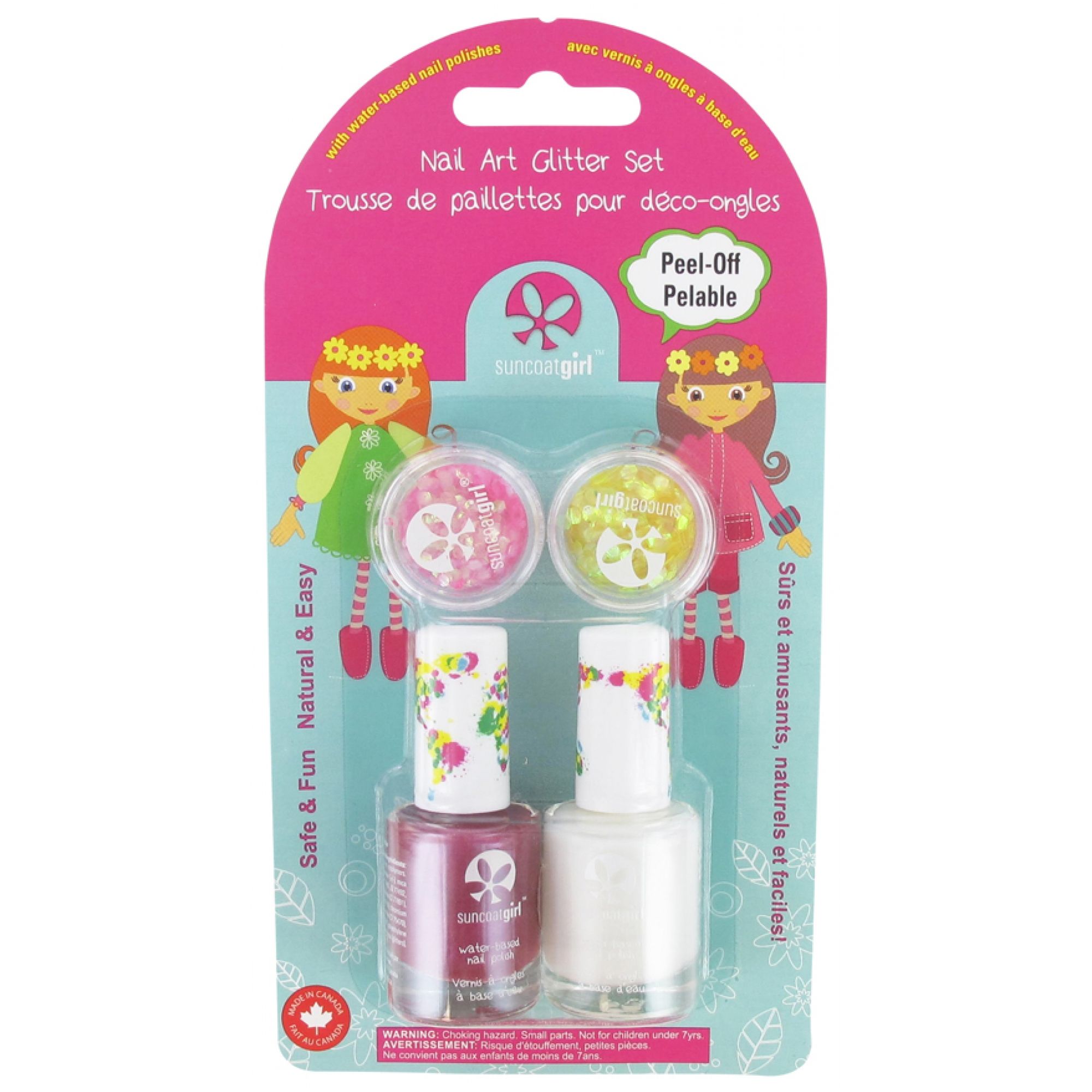 Suncoat Mädchen-Nagelglitzer-Kit (Farbton : Cheer Leader) 9,8x2,6x19 cm