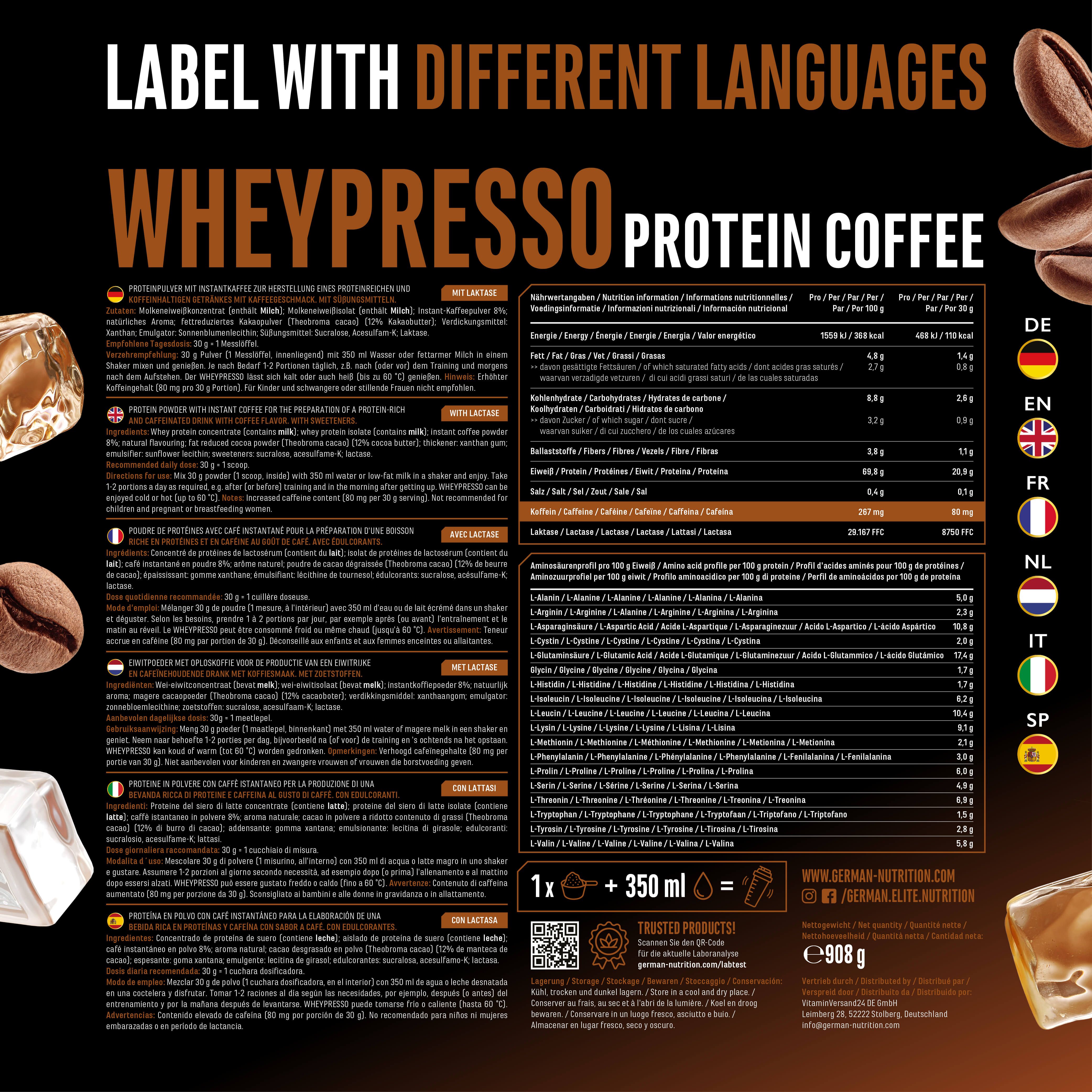 GEN Wheypresso Protein Kaffee
