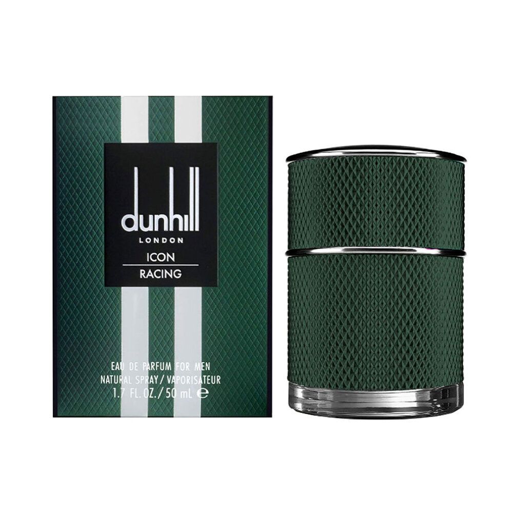 Grüner Flakon und Verpackung. Verpackung mit weißen Streifen und Logo. Flakon mit geriffelter Oberfläche.