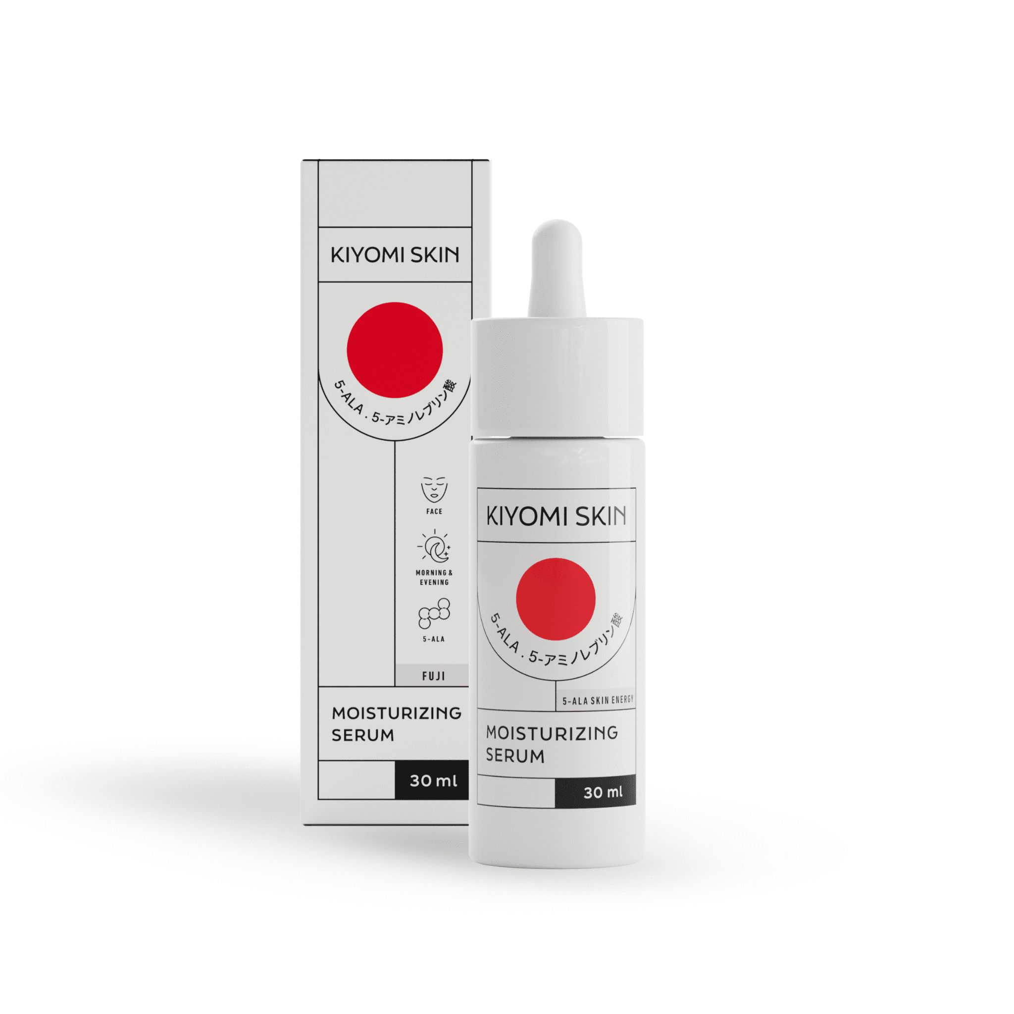 Kiyomi Skin Feuchtigkeitsserum: Feuchtigkeitsboost mit 5-ALA & Kollagen für glatte, pralle Haut