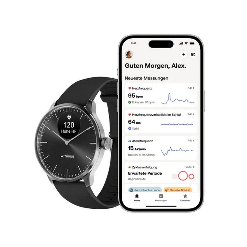 Withings Scanwatch Light, 37 mm, schwarz