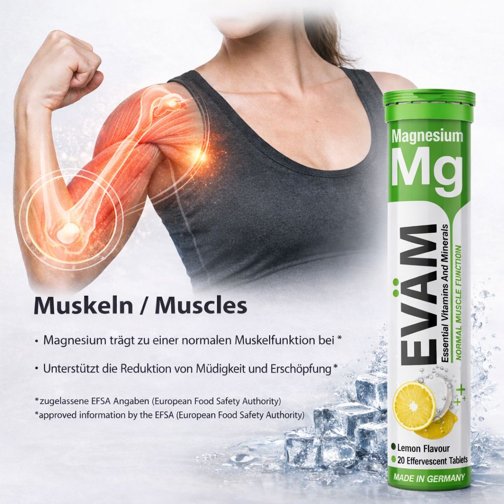 EVÄM Magnesium Brausetabletten - 3er Pack