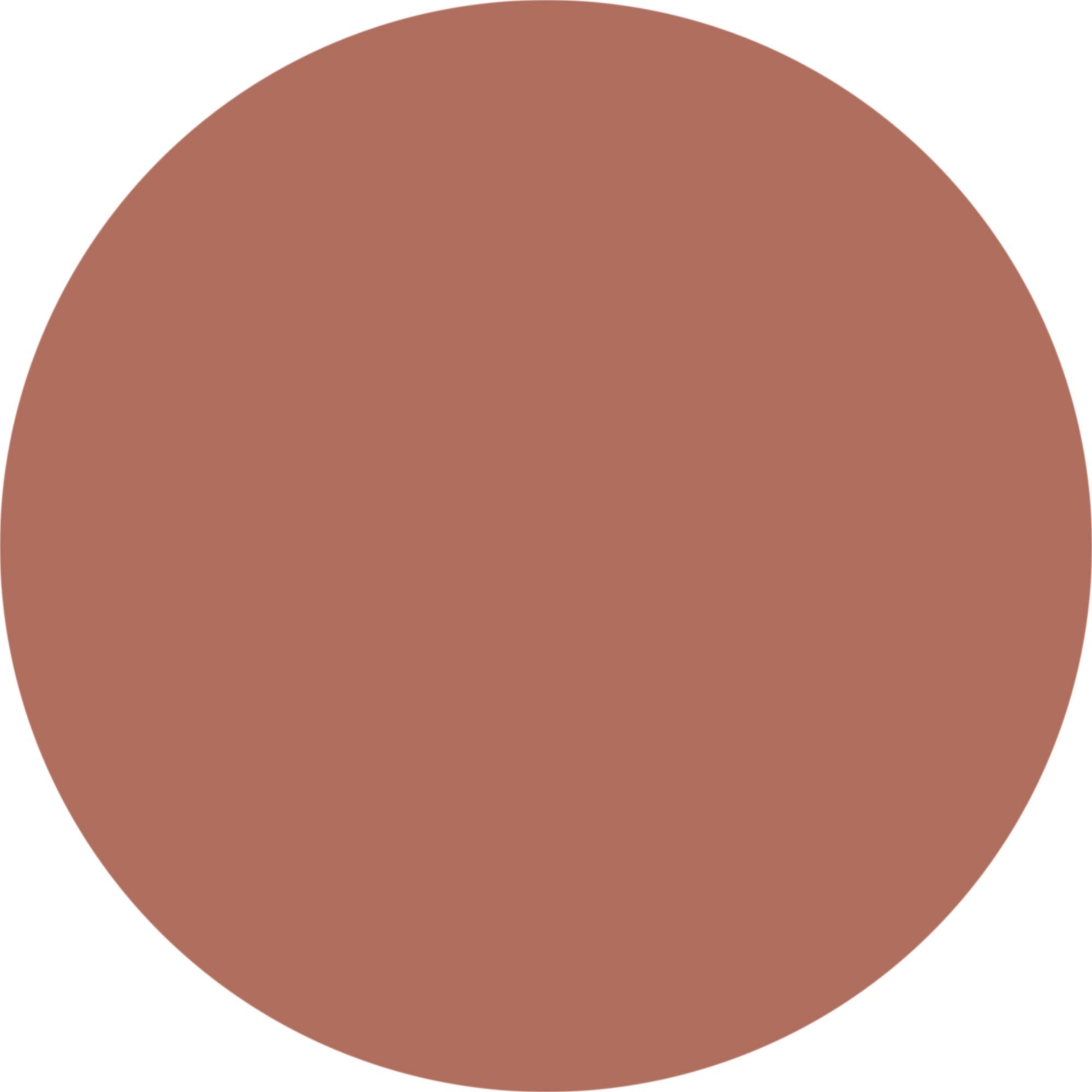 Kreisförmiger Farbfleck in Nude-Toffee. Volltonfarbe.