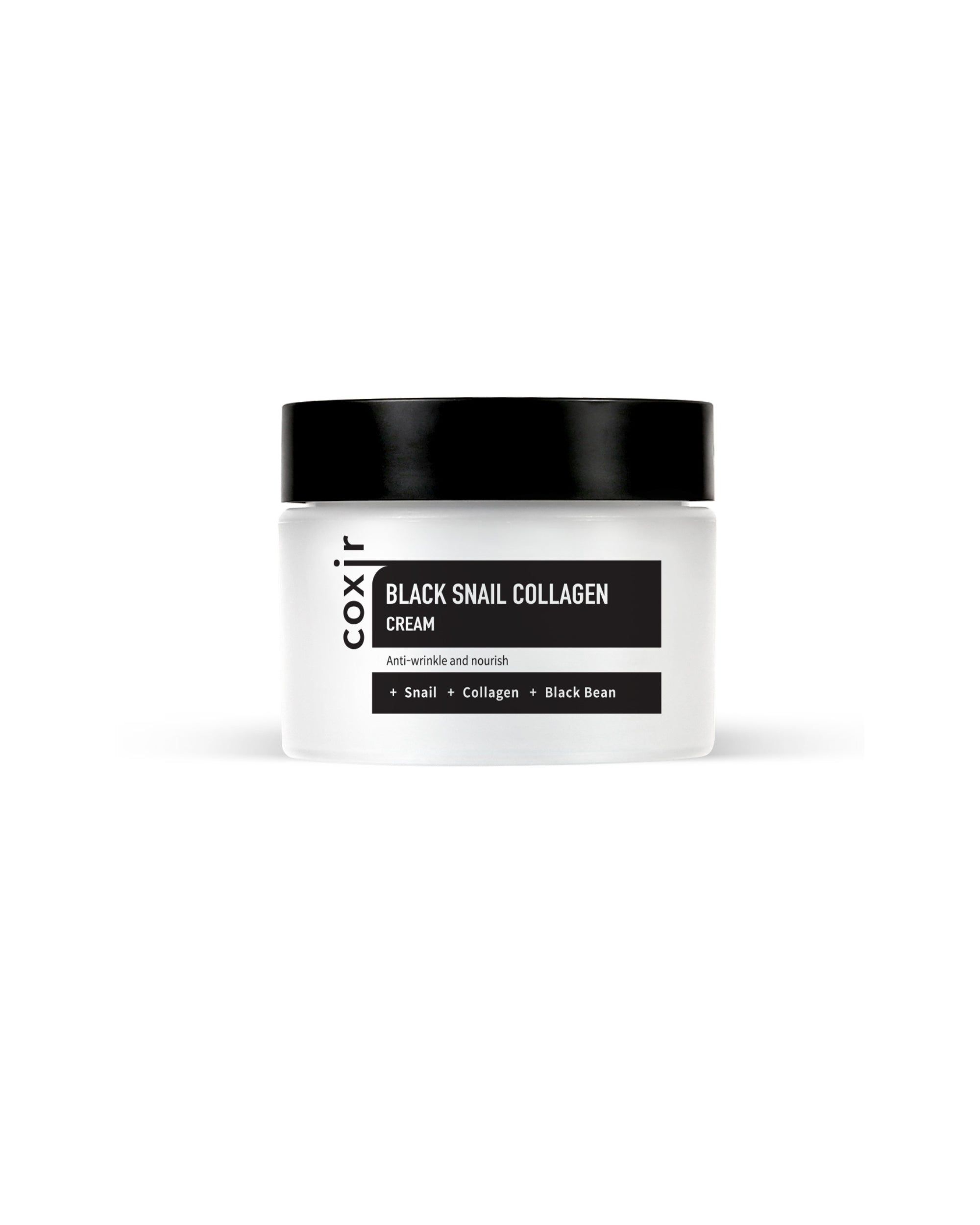 COXIR Black Snail Collagen Cream Gesichtscreme mit schwarzem Schneckenfiltrat und Kollagen