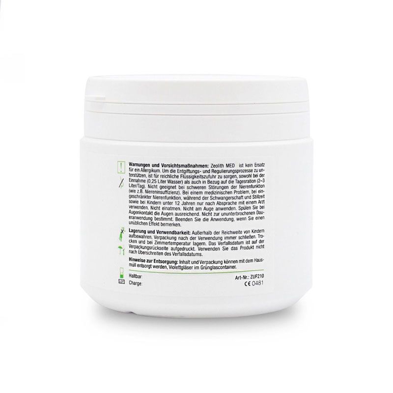 Zeolith MED Pulver ultrafein, 100% reines Klinoptilolith-Vulkanmineral