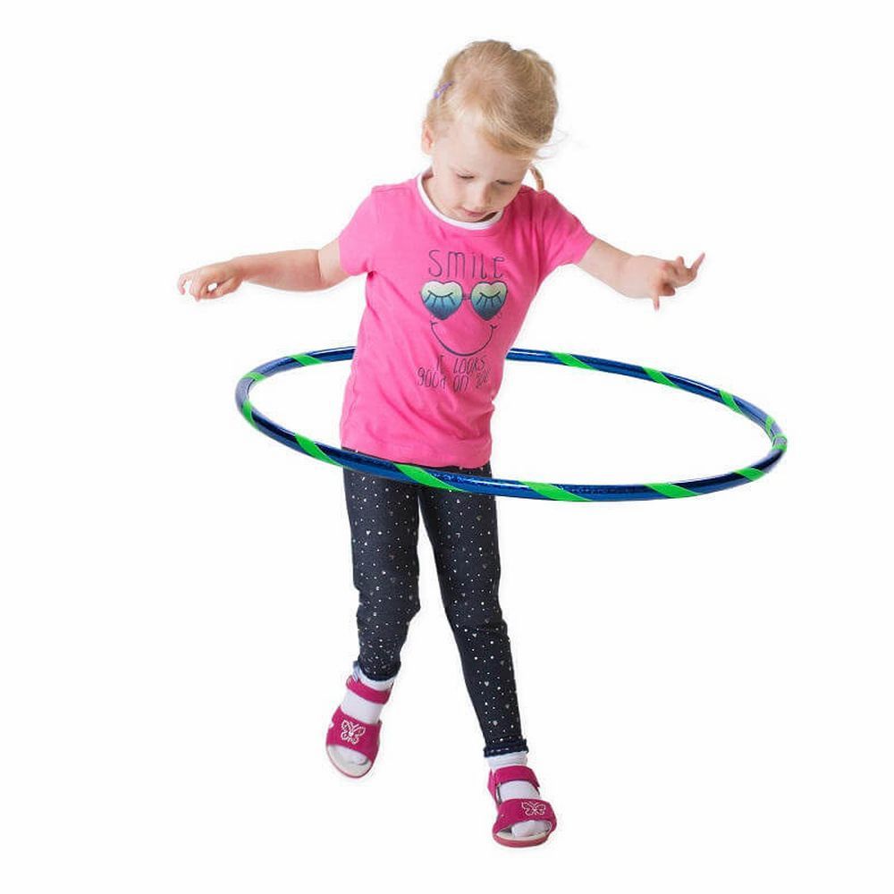 Hoopomania Funny Kinder-Hula-Hoop | Ø 80 cm Blau-Grün 1 St
