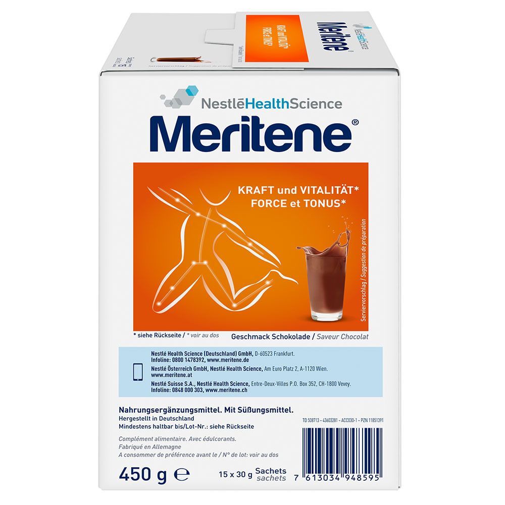 Meritene® KRAFT und VITALITÄT Schokolade