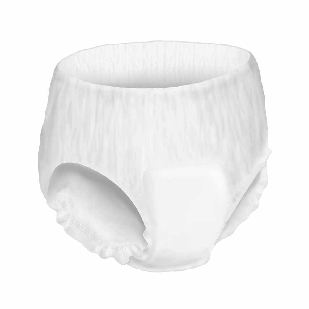 Weiße Abena Abri-Flex Premium XXL1. Inkontinenzprodukt mit elastischen Beinabschlüssen und saugfähigem Kern.