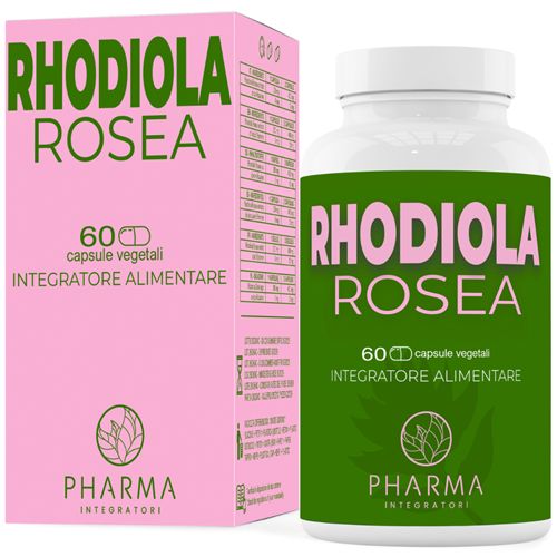 Pharma Integratori Rhodiola rosea – natürliches Nahrungsergänzungsmittel für Energie und Vitalität 60 St