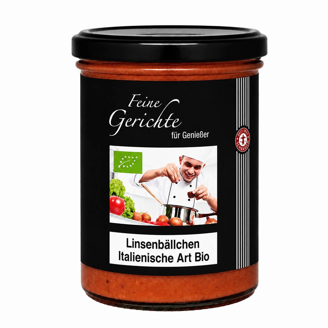 Schrader Linsenbällchen Italienische Art Bio 0,39 kg Fertiggericht