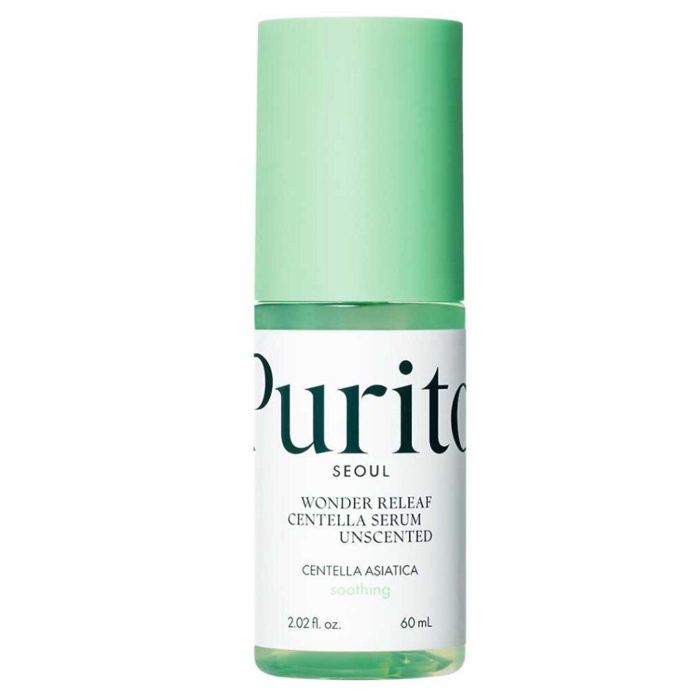 Purito Centella Unscented Serum Flasche mit Pumpspender, 60ml.