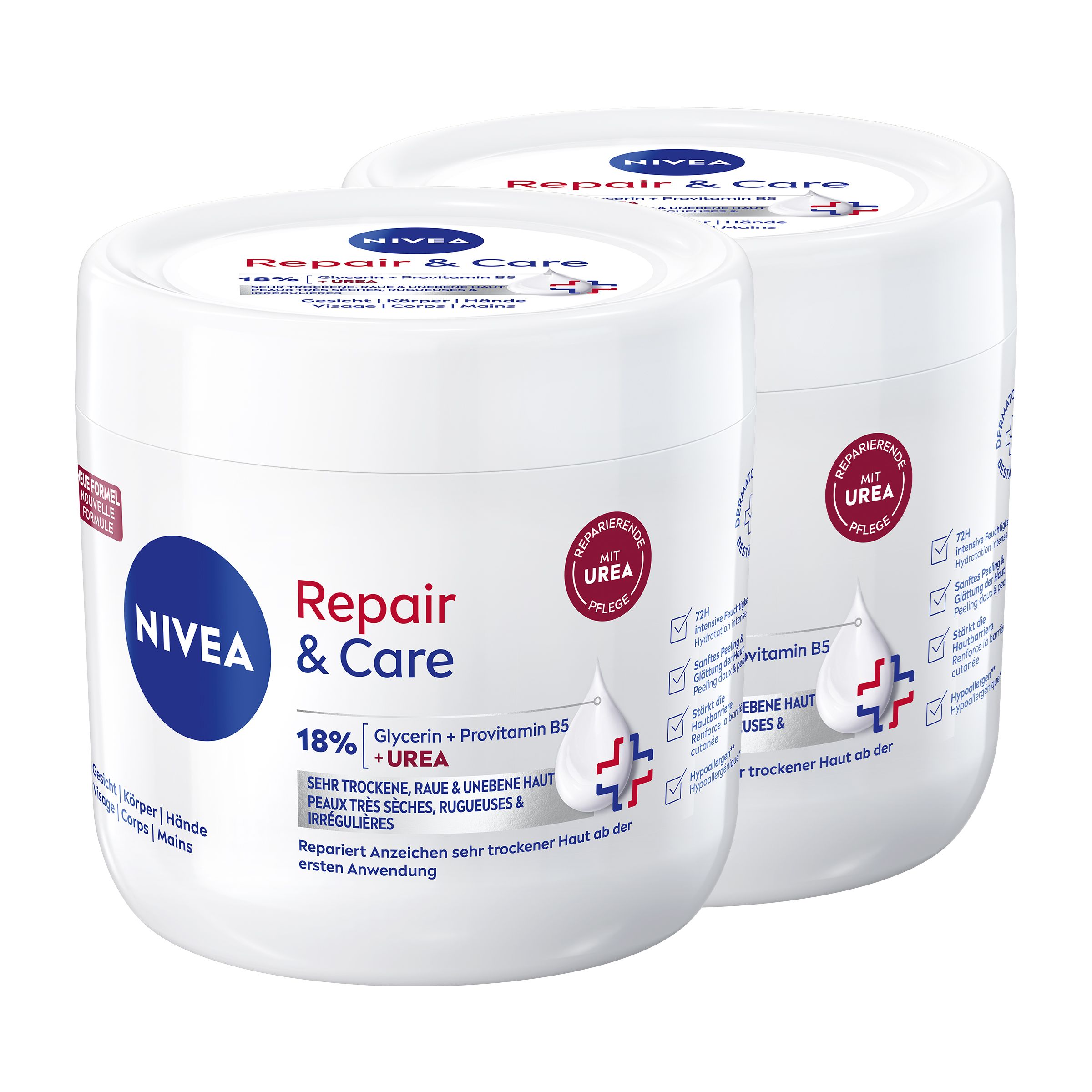 Nivea Repair & Care Creme-Tiegel Urea 500 ml Creme