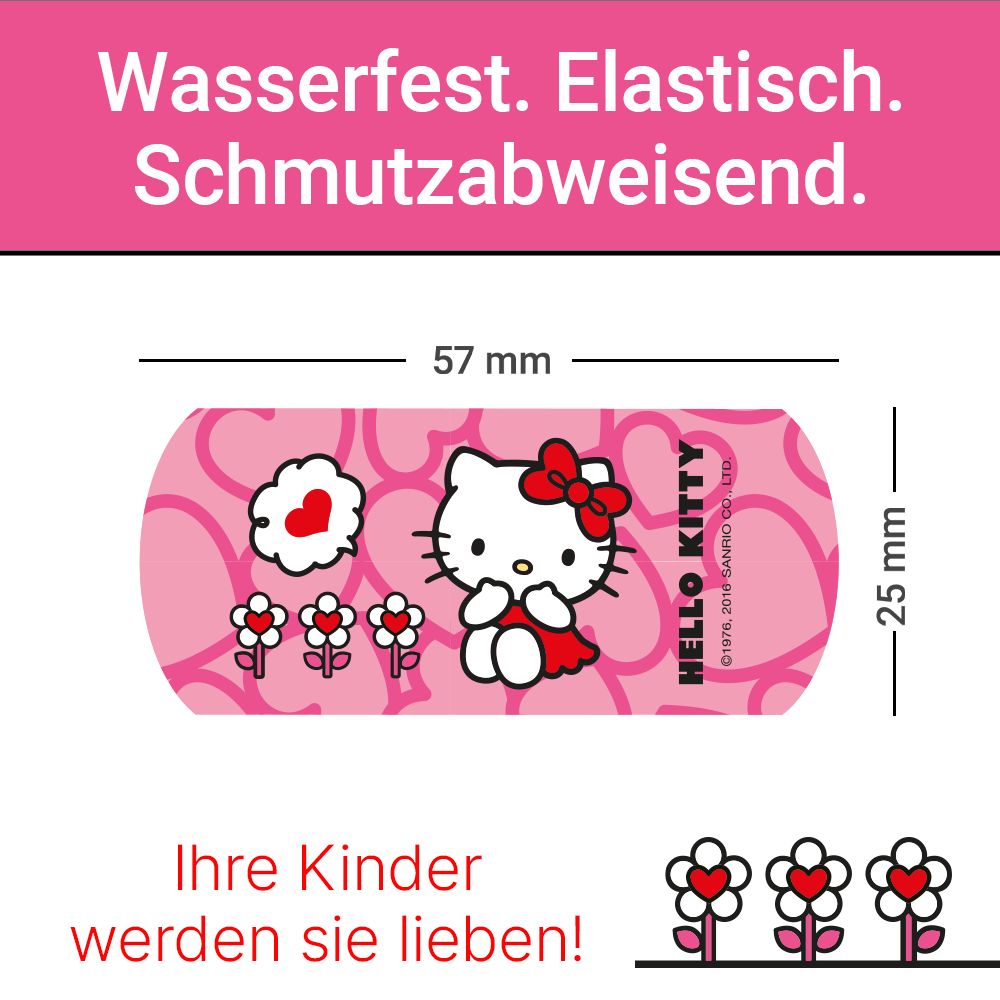 Medrull HELLO KITTY Kinderpflaster, hypoallergen, wasserfest