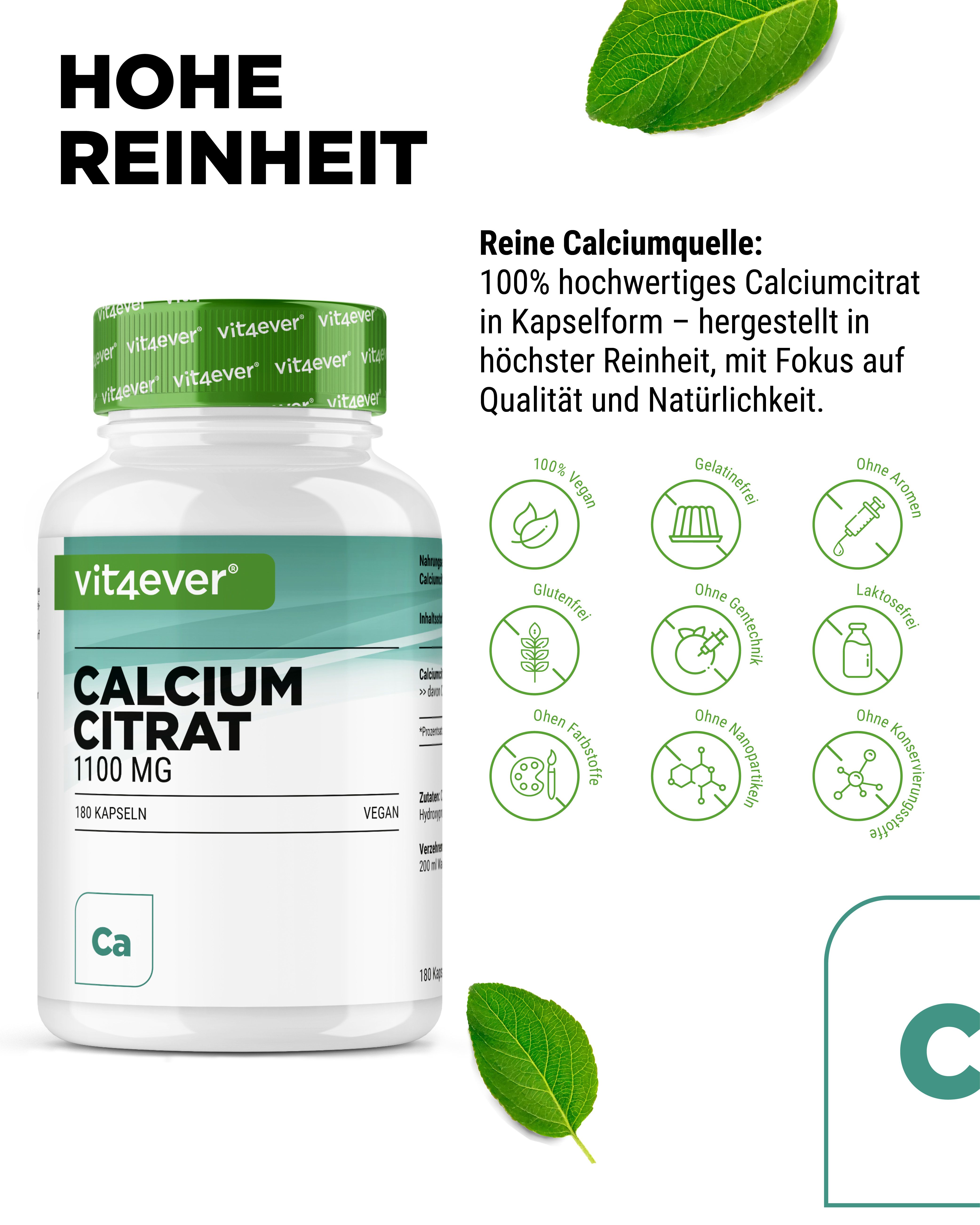 vit4ever Calcium Citrat Angebot