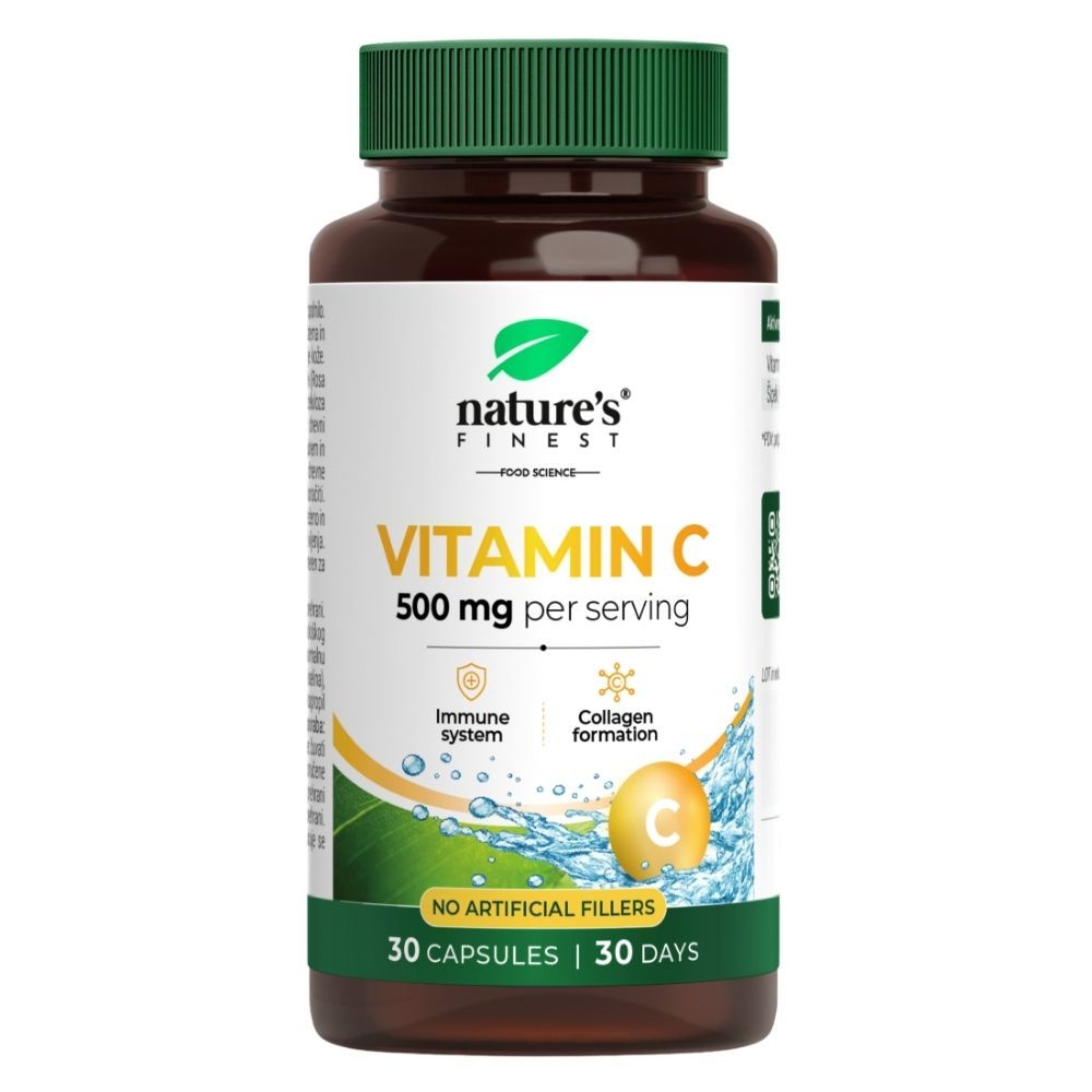 Nature's Finest Vitamin C – 500 mg di Vitamina C con Rosa Canina