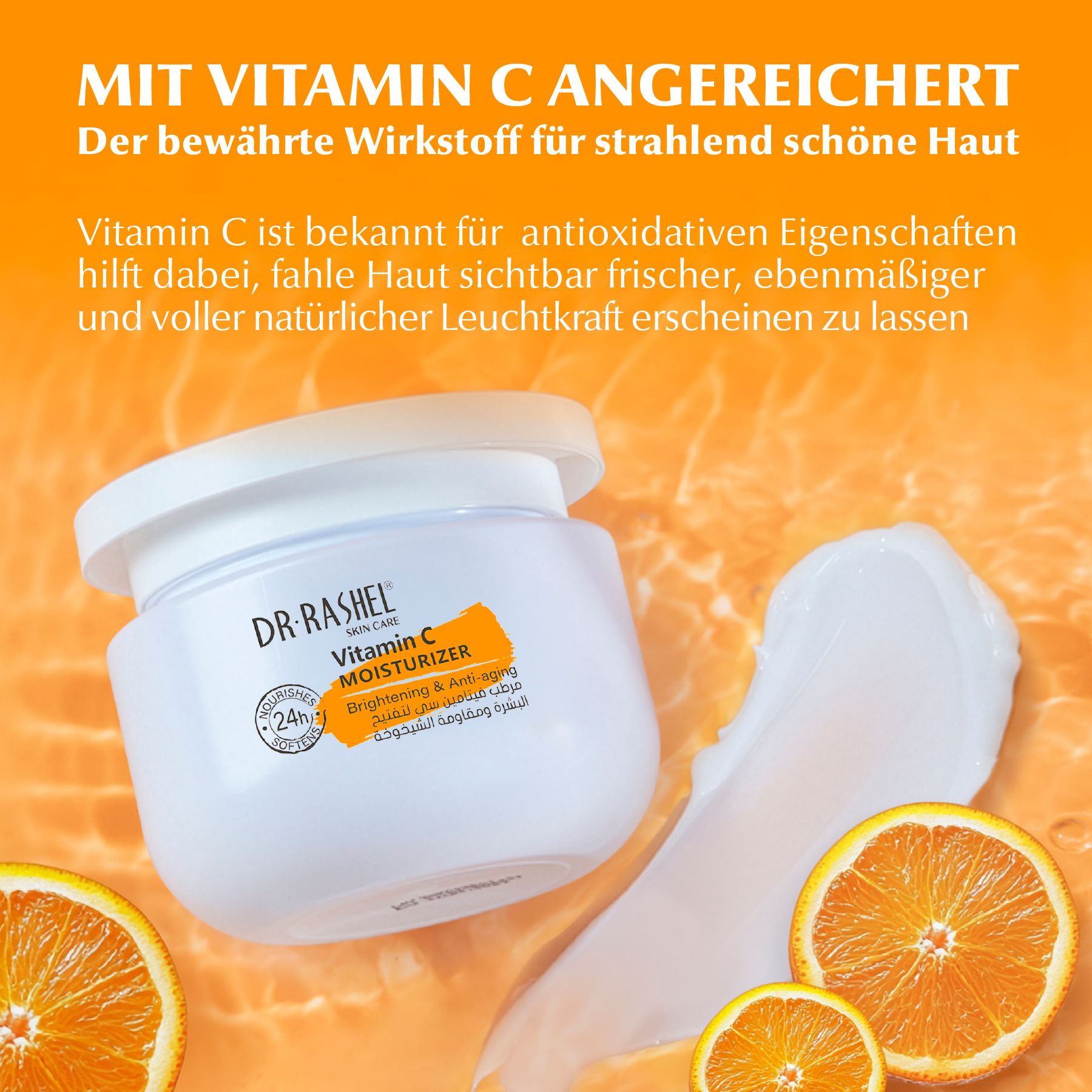 DR.RASHEL Tagescreme Vitamin C Aufhellende Feuchtigkeitscreme für Hautpflege
