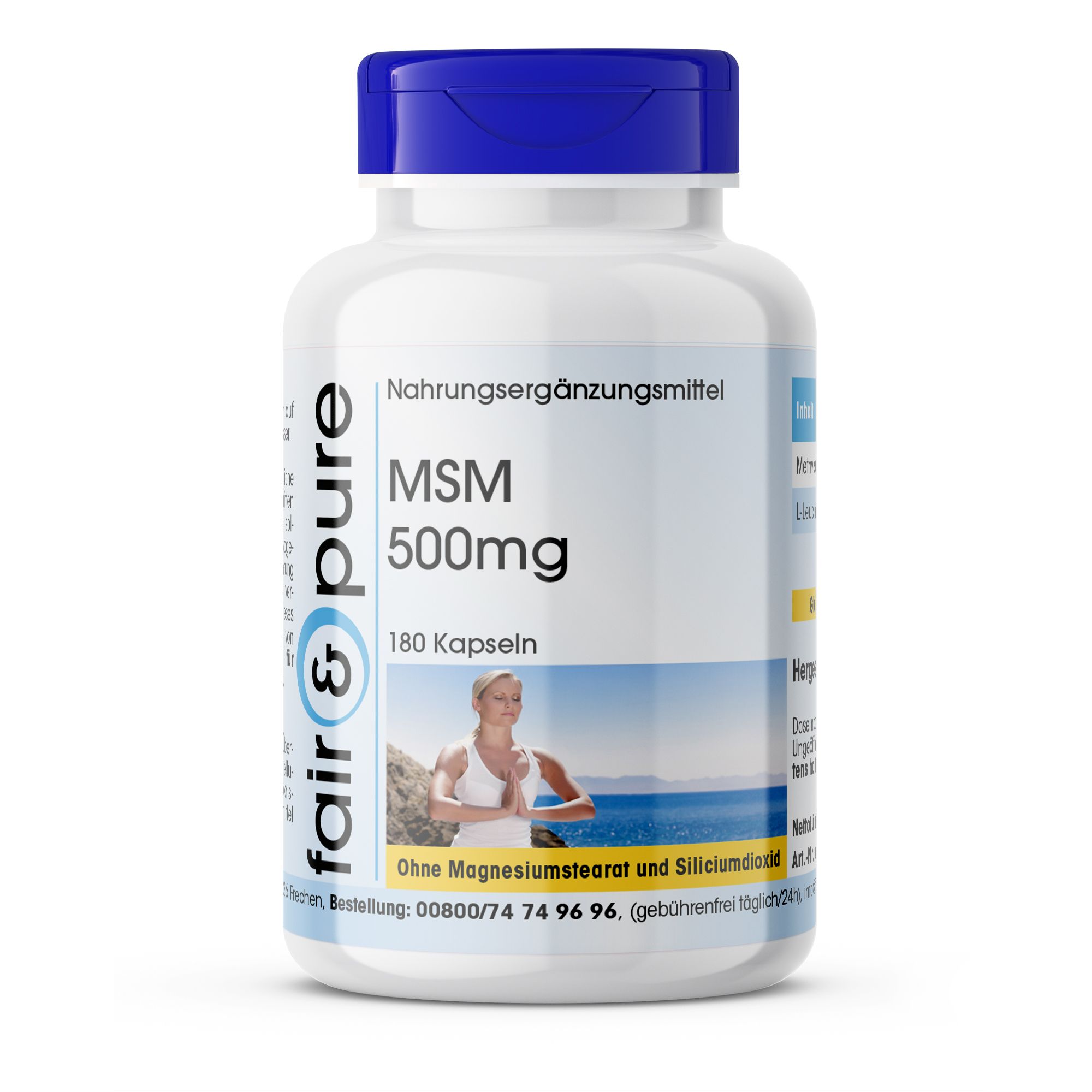 MSM 500 mg Kapseln 180 St
