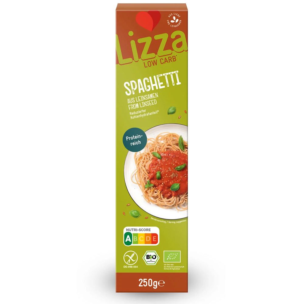 Lizza Spaghetti aus Leinsamen glutenfrei