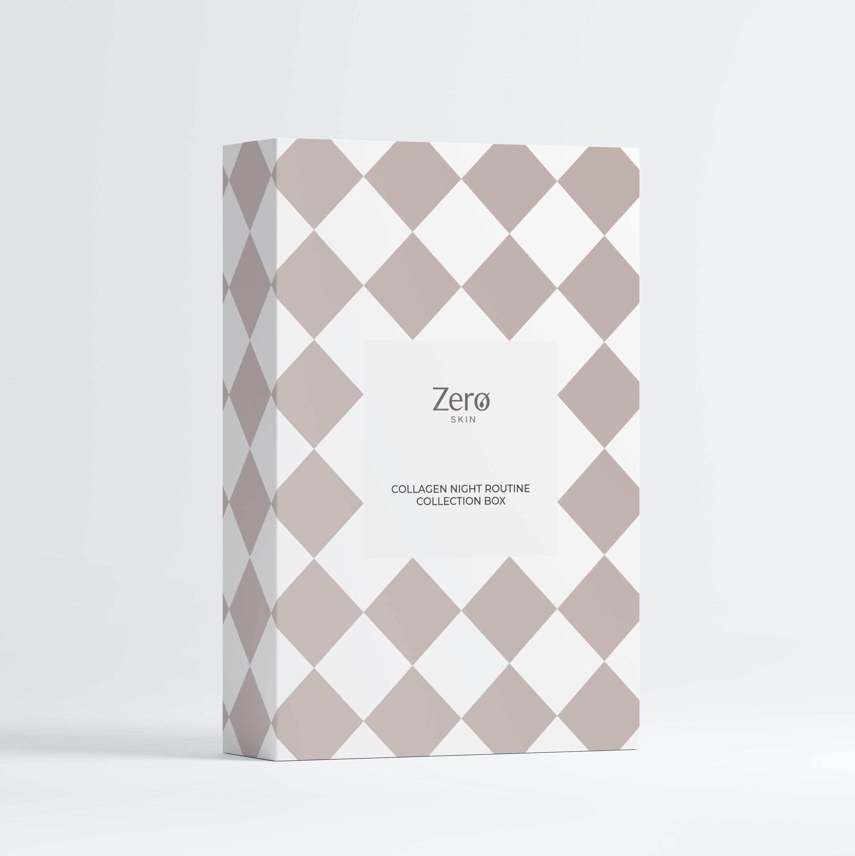 Zero Skin Collagen Night Routine Collection Box, glättend regenerierend für reife Haut