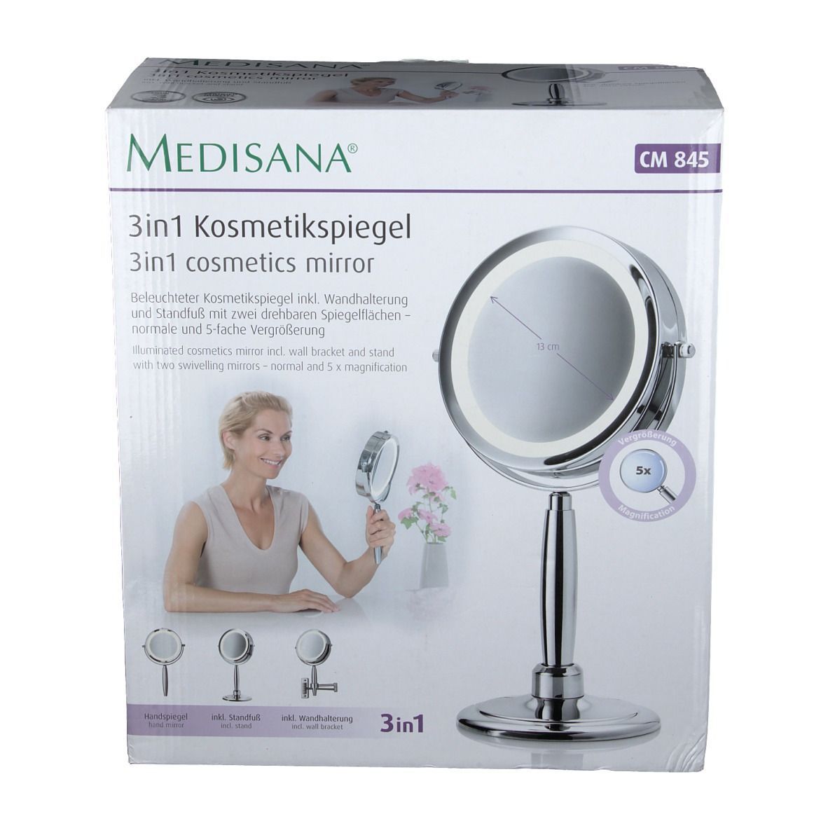 medisana® CM 845 3-in-1 Kosmetikspiegel