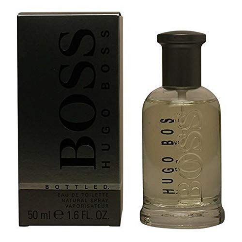 Hugo Boss Bottled Eau de Toilette 50ml mit schwarzer Verpackung.