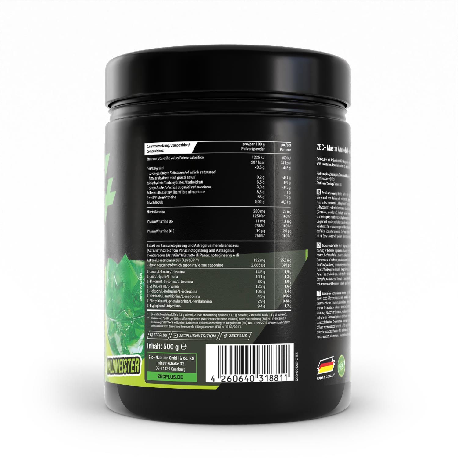 ZEC+ MASTER AMINO EAA Pulver Waldmeister