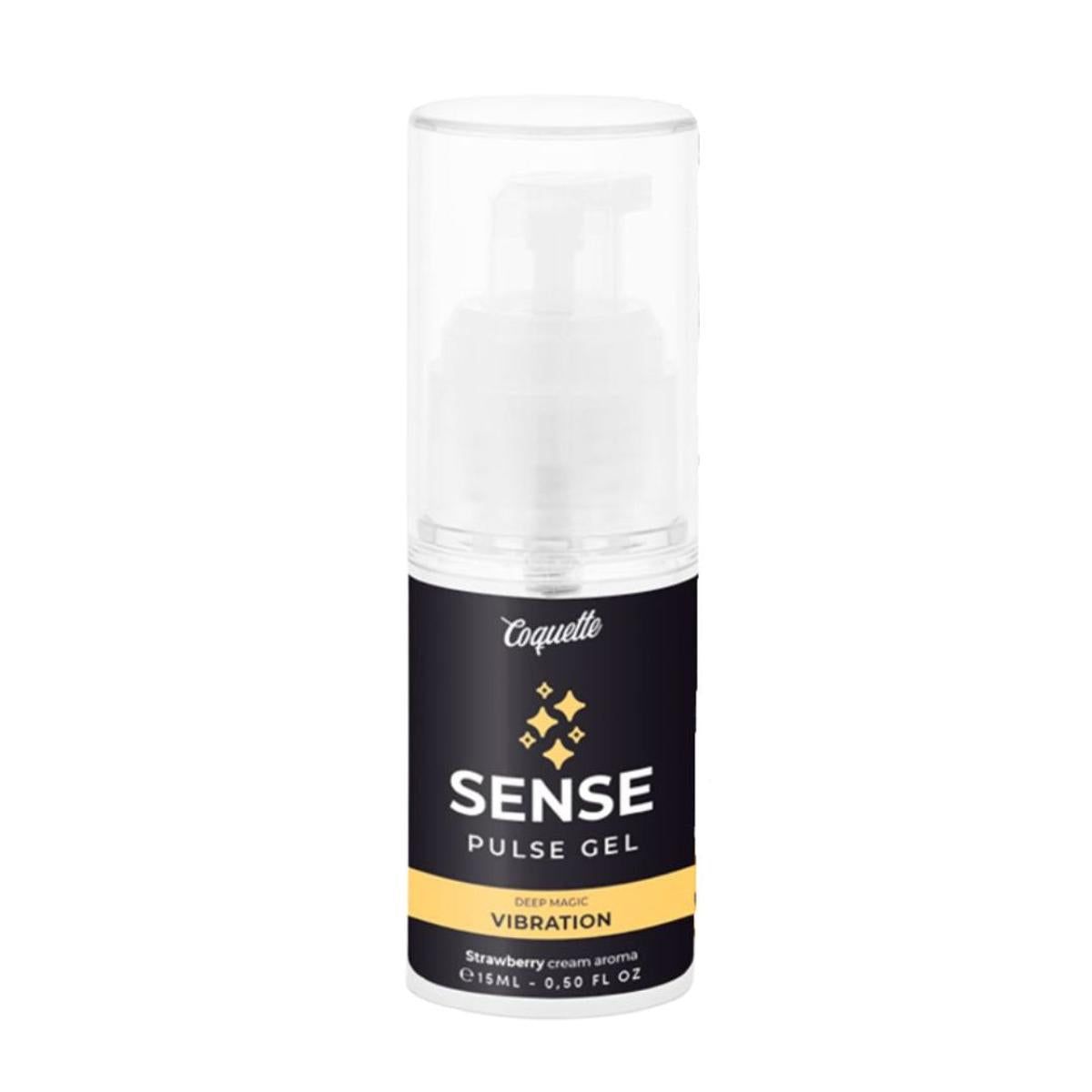 Gleitgel mit Vibrationseffekt „Desire Sense Pulse“ | vegan, mit Geschmack | Coquette Chic