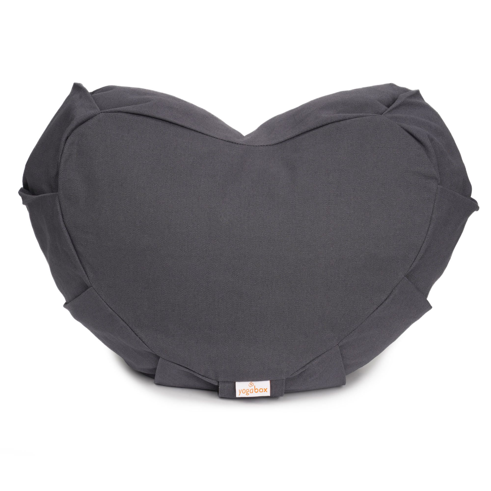 yogabox Meditationskissen Zafu ZEN Halbmond Basic mit ZIP - grau 42 x 15,0 cm 1 St