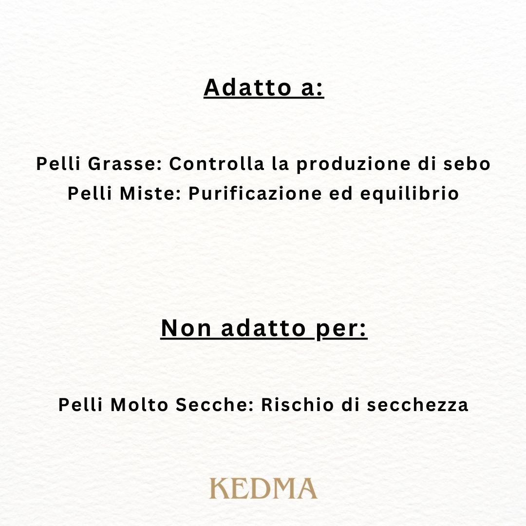 Confronto prima-dopo. Pelle del viso. Logo Kedma.