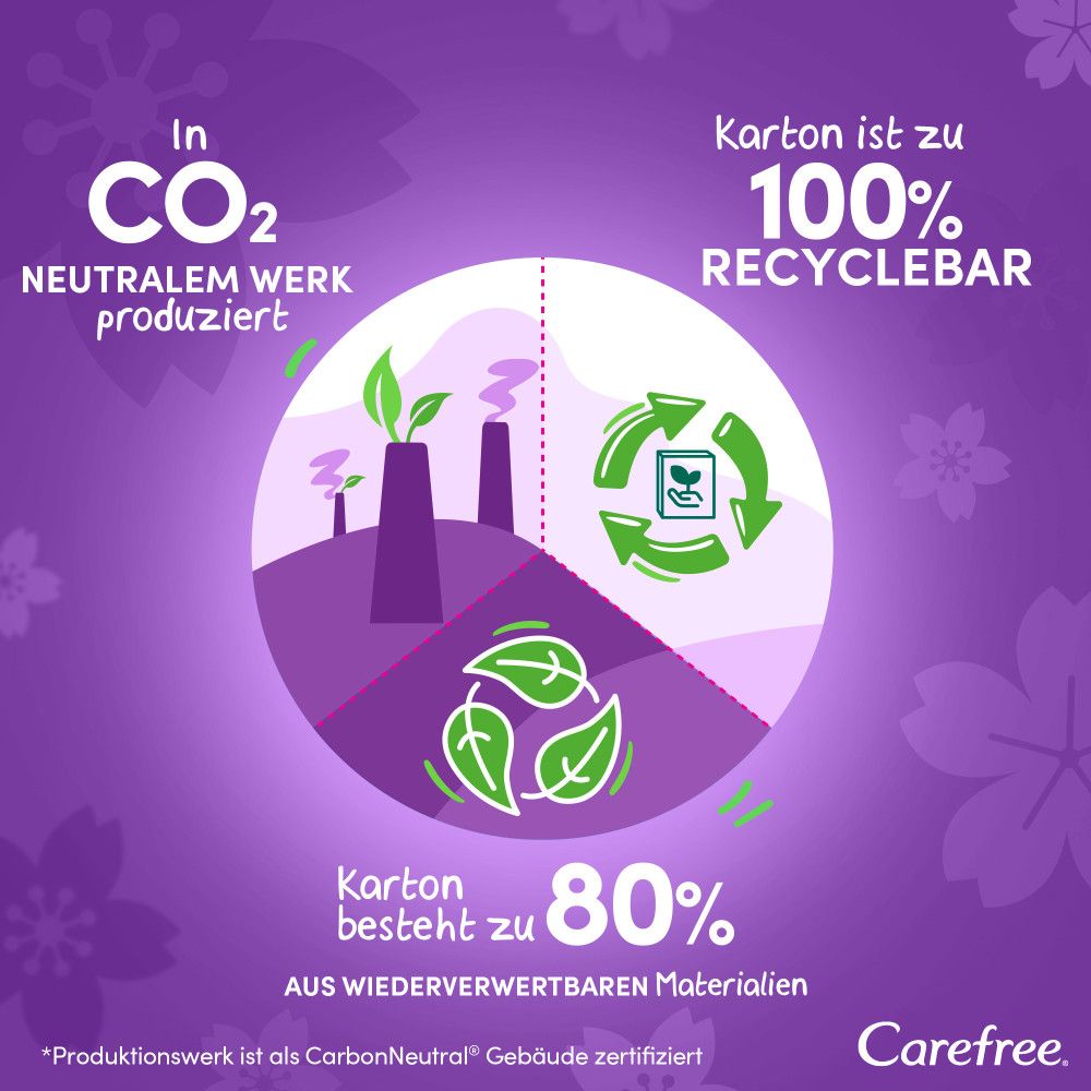 Carefree - Slipeinlagen "Plus Long" ohne Duft - 200 St.