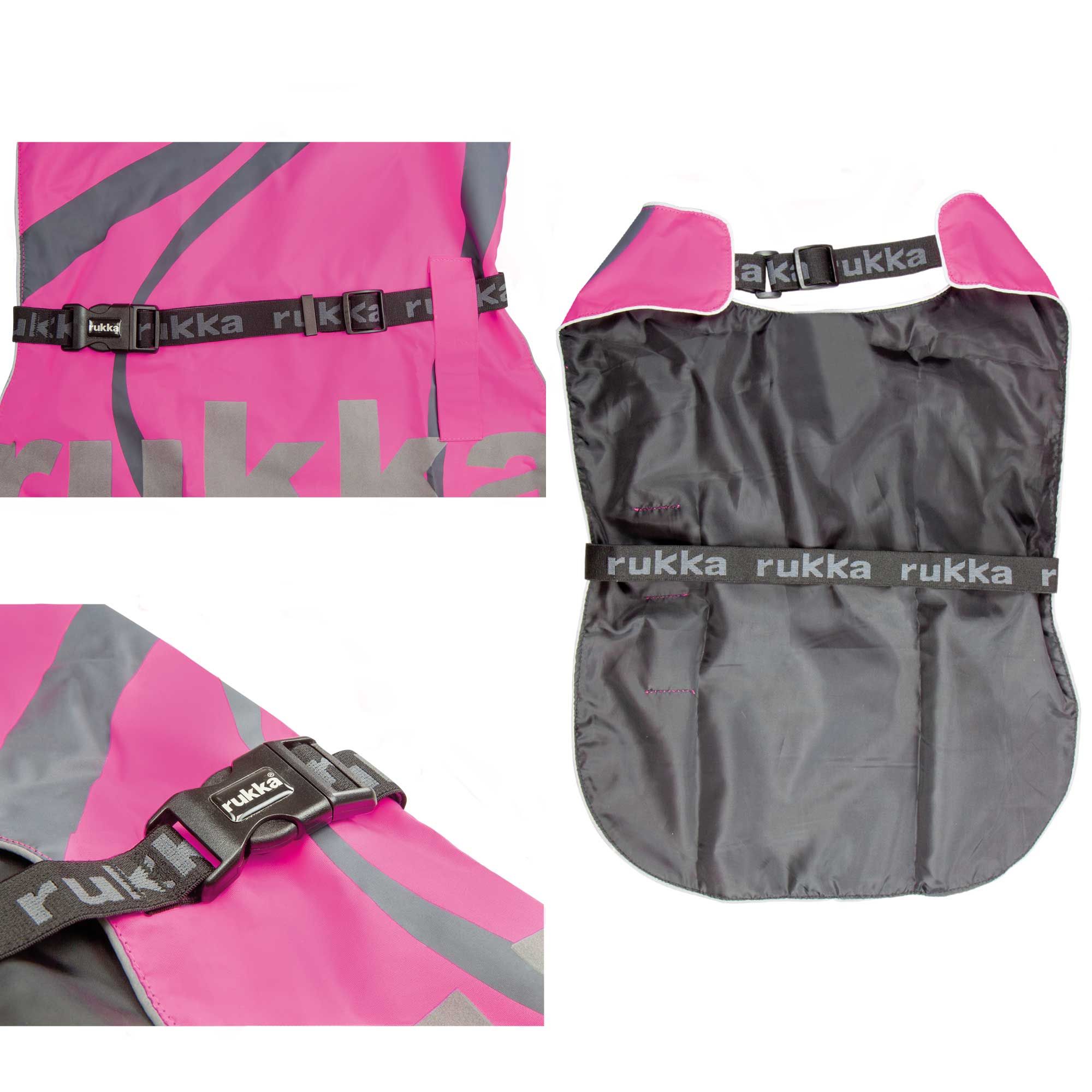 Gr: S Rukka® FLAP Hunde Sicherheitsweste - Warnweste mit großen reflektierenden Details