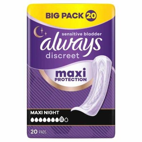 Always Multipack Discreet Inkontinenz-Einlagen Maxi