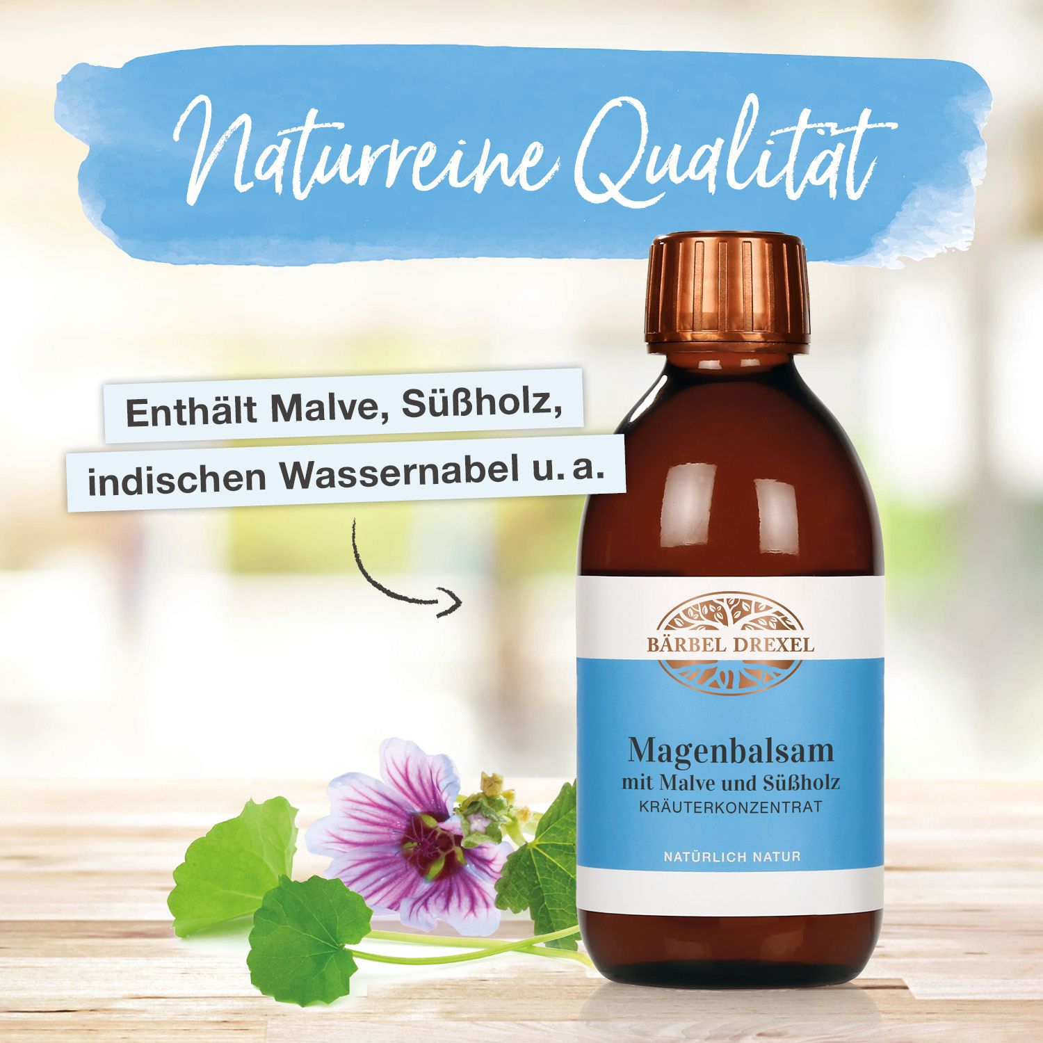 Bärbel Drexel Magenbalsam mit Malve und Süßholz Kräuterkonzentrat 250 ml Flüssigkeit